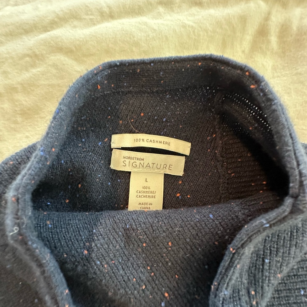 Nordstrom Signature Cashmere Funnel Neck Sweater - Picture 2 of 5